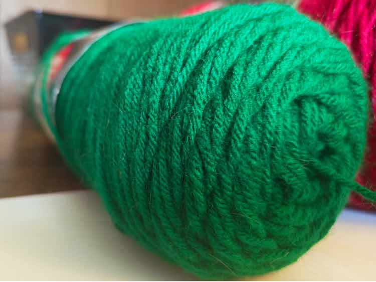 Ball of Green Yarn