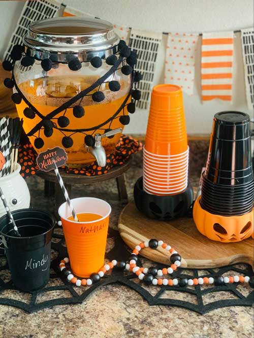 Halloween Themed Drink Station