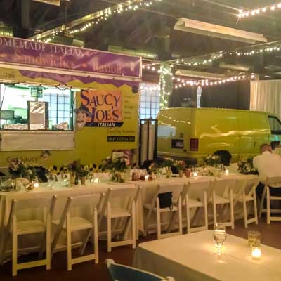 Saucy Joe's Food Truck in Royal Oak Farmers Market Wedding