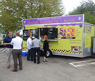 Food Truck Office Party Catering Detroit Saucy Joes Italian